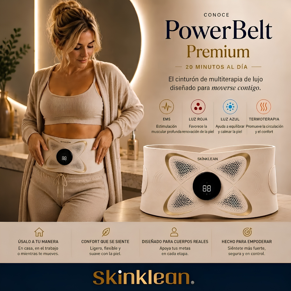 PowerBelt® | El Abdomen Firme que Querés, Sin Cambiar tu Rutina