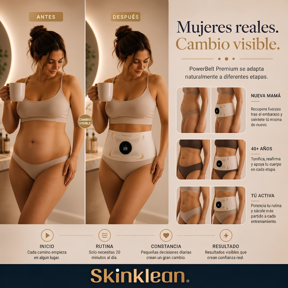 PowerBelt® | El Abdomen Firme que Querés, Sin Cambiar tu Rutina