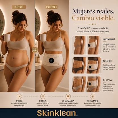 PowerBelt® | El Abdomen Firme que Querés, Sin Cambiar tu Rutina