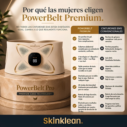 PowerBelt® | El Abdomen Firme que Querés, Sin Cambiar tu Rutina