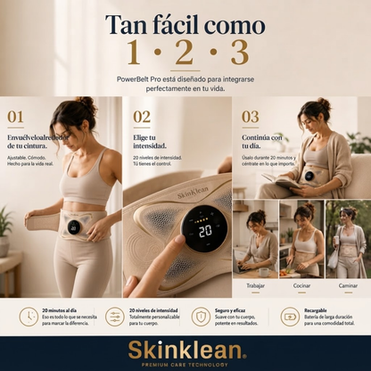 PowerBelt® | El Abdomen Firme que Querés, Sin Cambiar tu Rutina