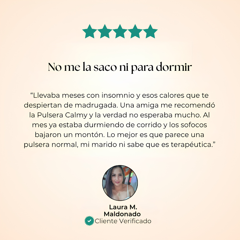 Pulsera Calmy™ | La Solución Natural para la Menopausia
