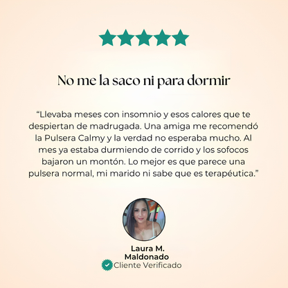 Pulsera Calmy™ | La Solución Natural para la Menopausia