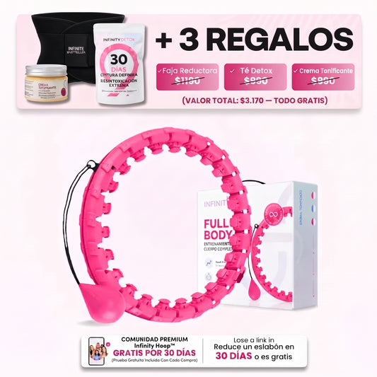 INFINITY HULA HOOP™ - El aro inteligente que se achica a medida que perdés centímetros