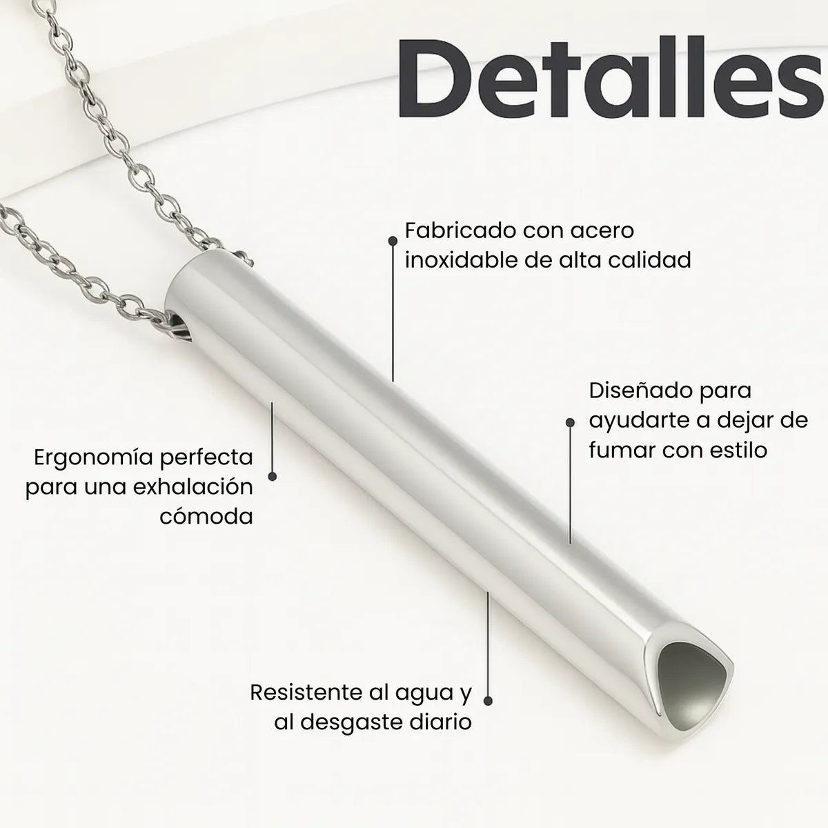 RESPIRA - Collar de respiración para dejar de fumar