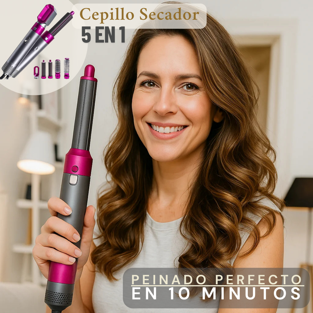 Cepillo Secador Total Pro™ 5 en 1 - Todo en un solo paso!
